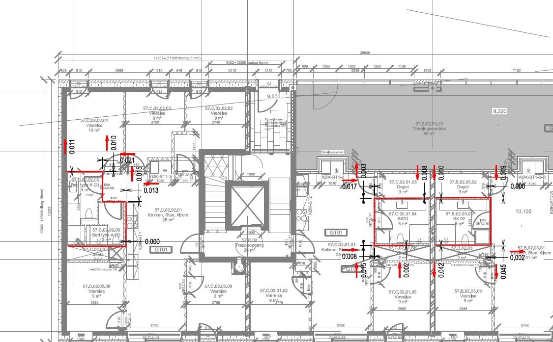 Badekabiner as-built dokumentation - projektbillede