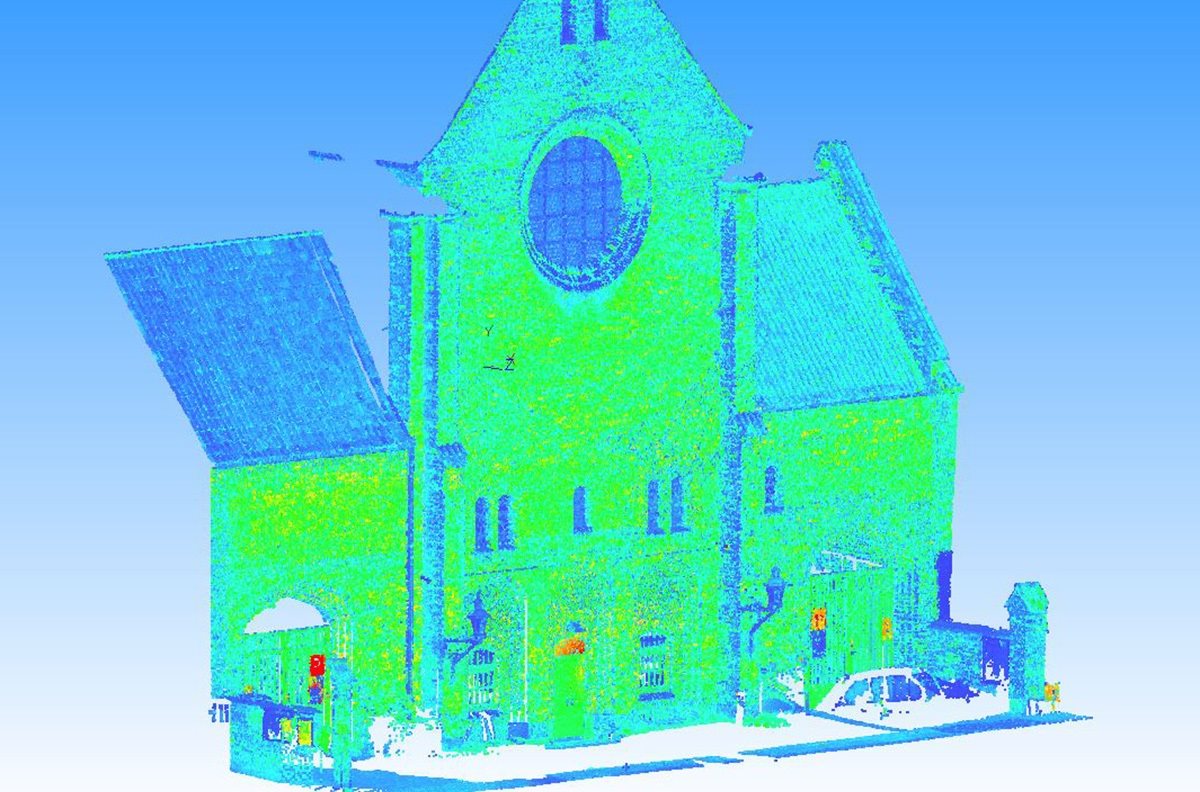Facade opmåling af Samuels Kirke - projektbillede